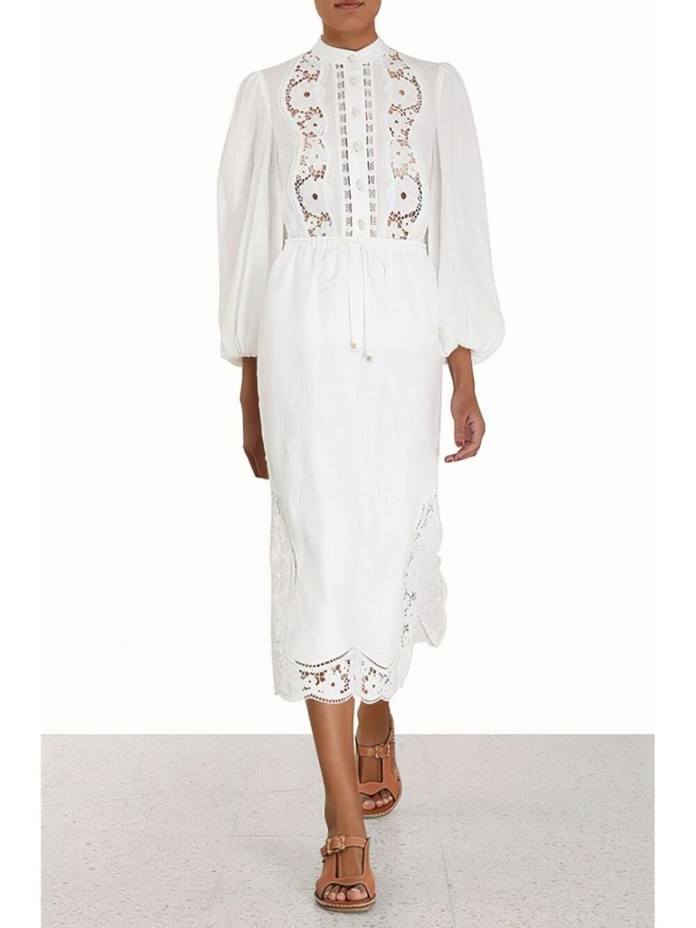 Zimmermann Halcyon Broderie Shirt White US 8 - Picture 13 of 15